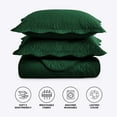 thumbnail image 5 of IR Imperial Rooms 3Pc-Embossed Luxury Bedspread 80GSM Microfiber Floral Vintage Quilt Set Lightweight Full/Queen Emerald Green, 5 of 13