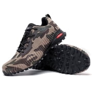 Kricely Men's Trail Running Shoes Fashion Hiking Sneakers for Men Camo Tennis Cross Training Shoe Mens Casual Outdoor Walking Footwear Camouflage Size 9.5