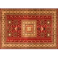 thumbnail image 1 of Ahgly Company Indoor Rectangle Geometric Orange Traditional Area Rugs, 7' x 9', 1 of 1