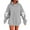 Dark Gray, variant on Lenpel Oversized Hoodies for Women Casual Bow Long Sleeve Drawstring Plus Size Hooded Sweatshirts Loose Pullover Sweatshirts(White,X-Large)