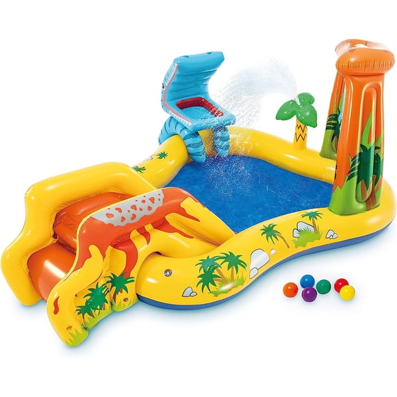Alberca Inflable de Dinosaurio con juegos Intex 57444