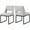 Cream, variant on Meridian Furniture Jayce Grey Boucle Fabric Dining Chair