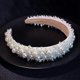 thumbnail image 2 of Pearl Headbands for Women White Bling Faux Pearl Rhinestones Hairbands Bridal Hair Hoop Wedding Hair Accessories for Women Girls, 2 of 4