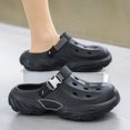 thumbnail image 3 of Rokment Mens Ortho Clogs Garden Shoes with Back Strap Lightweight Comfortable Chunky Pool Slides Bathroom Shower Water Sandals Closed Toe Beach Slippers, 3 of 6