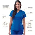 thumbnail image 3 of Adar Pro Scrubs For Women - Tailored Peplum Scrub Top, 3 of 7