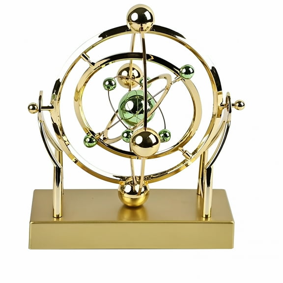BESTSKY Celestial Orbit Perpetual Motion Pendulum,Cosmic Motion Pendulum,Astronomy Spinning Orbital Desktop Decor Model,Cradle Perpetual Motion Machine for Desk Decorations, Cool Toys Desk Gadgets