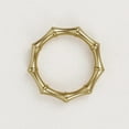 thumbnail image 5 of Balsa Circle 4 Gold 2 Round Metal Dinner Napkin Rings Bamboo Knuckle Design Party Events Decorations Supplies, 5 of 8