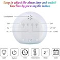 thumbnail image 3 of Led Children's Alarm Clock, Wake-up Alarm Clock 7 Color Change Changing Light Alarm Clock, 5 Natural Sounds To Improve Sleep, Touch Control, 3 of 4