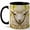 Black, variant on Ornate Sheep Coffee Mug, Farm Animal Mug, Ceramic 11 oz
