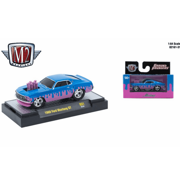 M2 Machines Ground Pounder R31 1969 Ford Mustang Gt