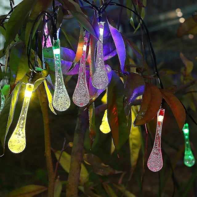 Cadena de luces LED de 4,8 m JanHm con 20 luces en forma de carámbano