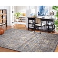 thumbnail image 4 of SAFAVIEH Evoke Stamen Bordered Area Rug, Dark Grey/Yellow, 10' x 14', 4 of 13
