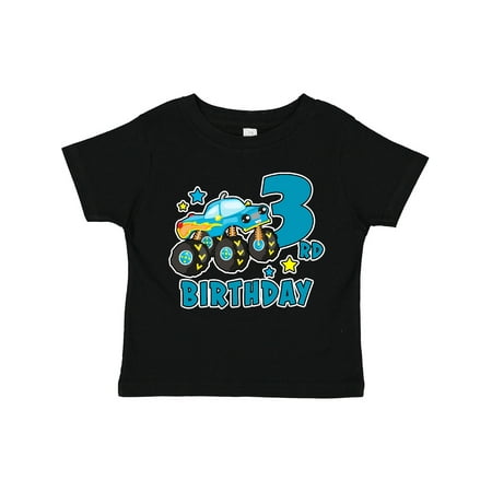 

Inktastic 3rd Birthday Monster Truck Gift Toddler Boy Girl T-Shirt