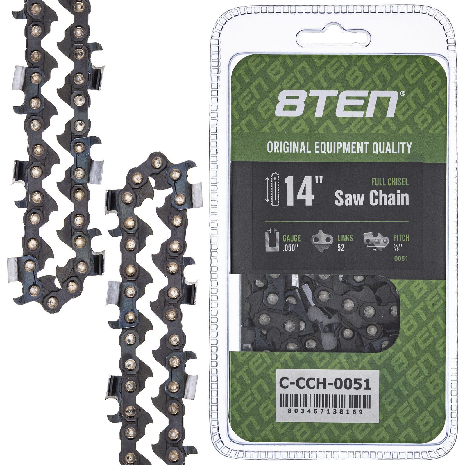 naspprout Chainsaw Chain 14 Inch .050 3/8 52DL For Makita XCU03 UC4030A