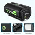 thumbnail image 4 of 40V 7.0Ah Lithium-Ion Battery and Rapid Battery Charger OP401 for Ryobi 40 Vlot Power Tools OP4026 OP40602 OP4050A OP4040 OP4030, 4 of 8