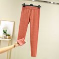 thumbnail image 2 of Kaemgyyd Women's Thermal Pants Fall Winter Classic Warm Base Layer Bottom Soft Elastic Waist Slim Fit Pajama Pants, 2 of 3