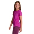 thumbnail image 2 of Reebok Girl's Legacy Short Sleeve Ruched Performance Top, Sizes 4-18, 2 of 7