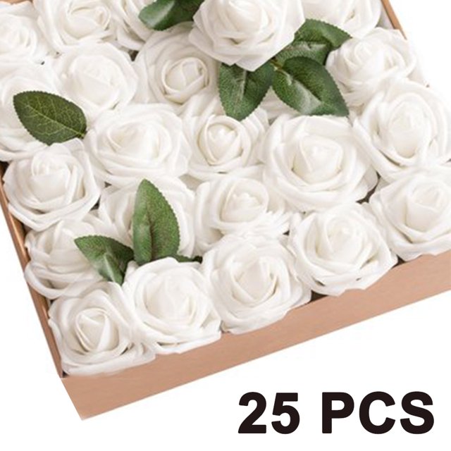 Flores de espuma artificial 25/30 piezas Flor falsa de burbuja rosa con tallo para arreglos florales de boda DIY Centros de mesa Ramos Decoraciones para fiestas Adepaton 2034848-3