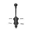 thumbnail image 3 of Renovators Supply Heavy Duty Coat Hooks Double Coat Hanger 3.8 x 1.5 x 5.78 in. Multiuse Wrought Iron Black Robe Hanger Rust Resistant Hook Pack of 6 Hooks, 3 of 9