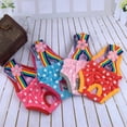 thumbnail image 6 of D-GROEE Diaper Dog Sanitary Pantie with Suspender Physiological Shorts Puppy Polka Dot Striped Diapers Pants for Small Girl Female Dogs Cat, 6 of 7