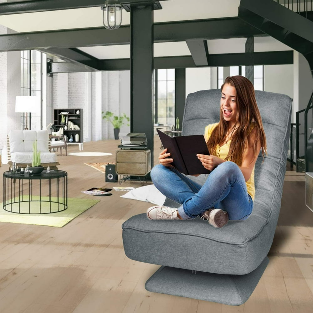 Adjustable Lounger Floor Game Chair 360 Degree Swivel Floor Lazy Sofa