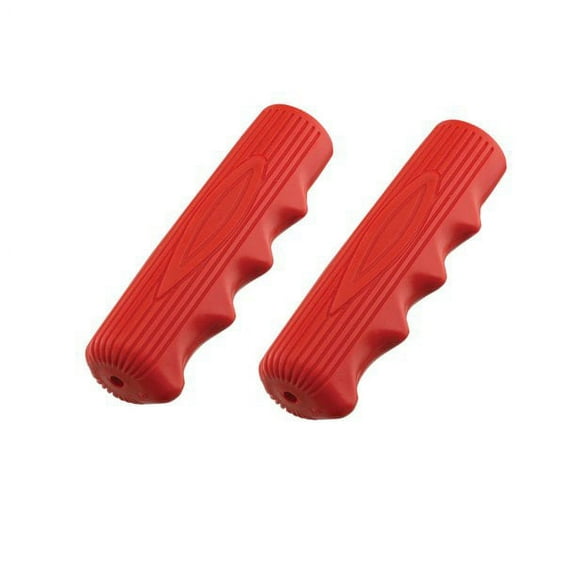 Kraton Rubber 212 Solid Color Bike Grips, Red