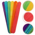 thumbnail image 1 of Luxshiny 100Set Popsicle Sticks Bulk Assorted Color Wood for Cake Pop Use, 1 of 7