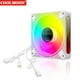 thumbnail image 4 of COOLMOON DM1 5V 3PIN ARGB 12V 4PIN PWM Luminous PC Case Fan (White Positive Ndcxsfigh Para estrenar, 4 of 8