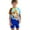 Blue, variant on WOYY Boys 3-Piece Swimsuit Cartoon Tiger Print Rash Guard Swim Trunks Hat Swimwear Set, Sizes 3-7
