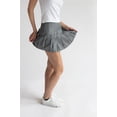 thumbnail image 3 of Pleated Skort - Women's Casual High-Waisted Tennis Skirt, White, 3 of 4