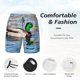 thumbnail image 3 of Fotbe Mallard Duck Swimming In A River Traje de Baño para Hombre – Shorts de Natación de Secado Rápido con Forro y Bolsillos-XX-Large, 3 of 6