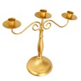 thumbnail image 3 of Candelabro De Hierro, Soporte De Vela De Fijación Conveniente De Amplia Gama Para Cenas A La Luz De Las Velas De Bodas ANGGREK Otros, 3 of 8