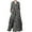 Black, variant on ZANZEA Women Printed Lapel Long Sleeves Pleated A Swing Dress With Pockets
