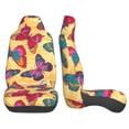 thumbnail image 2 of LAKIMCT Colorful Butterflies Car Seat Covers Vehicle Front Seat Covers Universal Fit Seat Protector, 2 of 9