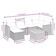 thumbnail image 2 of vidaXL Patio Sofa Set Beige, Cream White, 2 of 4