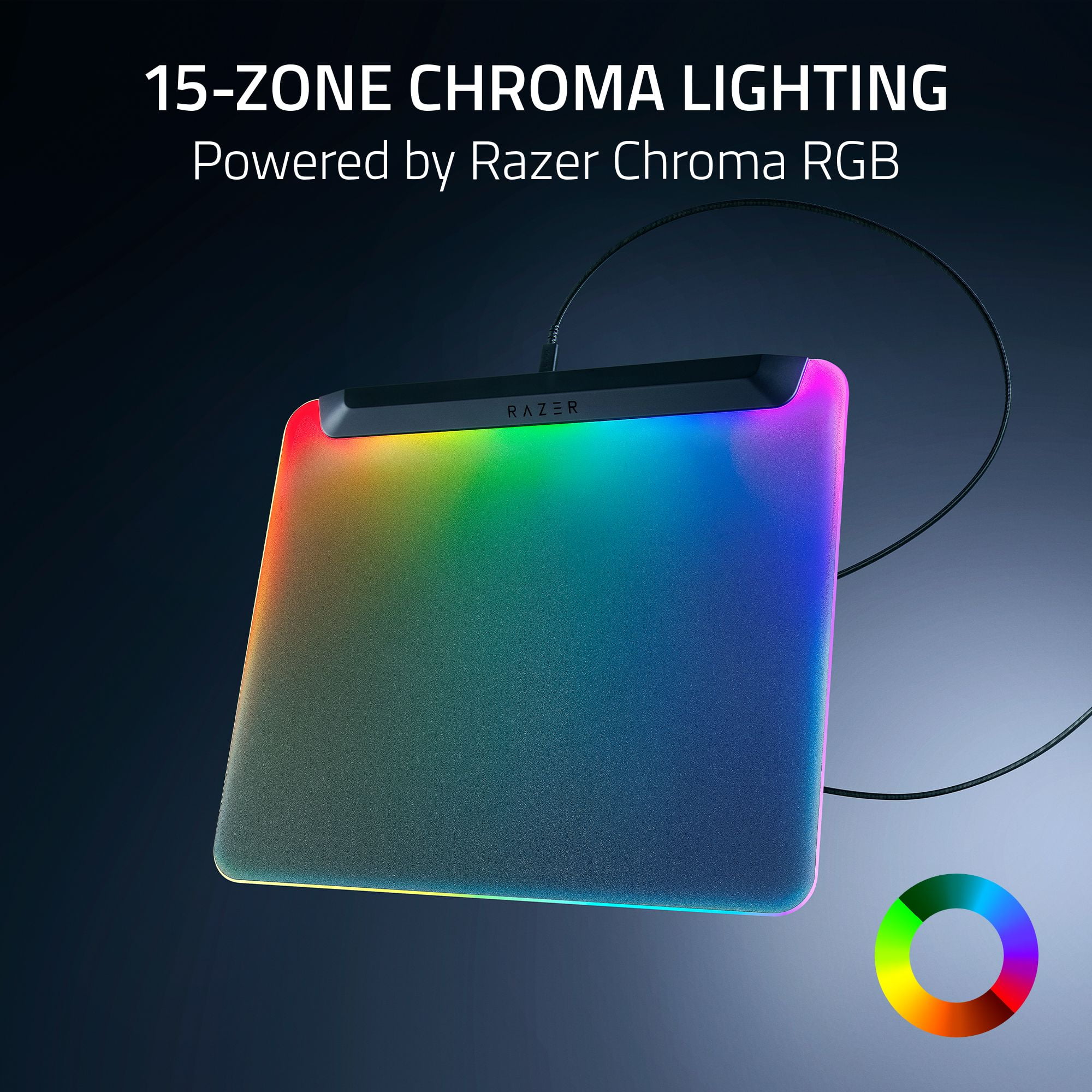 Razer Firefly V2 Pro Fully Illuminated Gaming Mouse Mat RGB, Micro-Textured Surface, Anti-slip Base