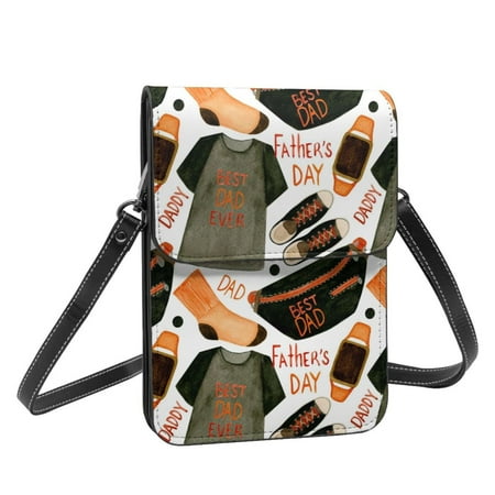 Leather Portable Phone Bag Wrist Coin Purse Women S Crossbody Bag Mini Crossbody Bag Watercolor Pattern Dad T Shirt Socks
