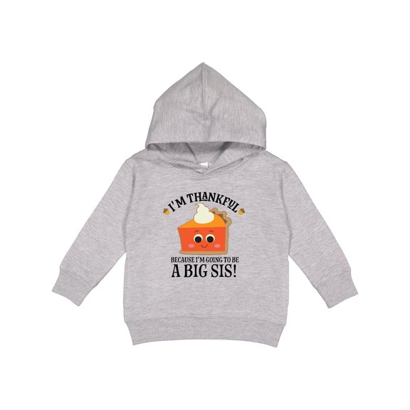Inktastic Thanksgiving Big Sis Announcement Toddler Hoodie