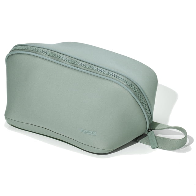Neceser LINE+ARC, de neopreno (salvia), lavable a máquina, color verde