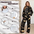 thumbnail image 6 of Xoenoiee Moon Star Space Universe Print Sweatsuits for Women 2 Piece Outfit Track Suit Long Sleeve Pullover High Neck Sweatshirt Baggy Jogger Sweatpants Lounge Sets, Size M, 6 of 7