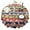 Pioneer Flower-3, variant on Pioneer Flower Round Tablecloth 60" X 60",Wrinkle Wipeable Table Cloth for Kitchen Dining Room Picnic Patio Party