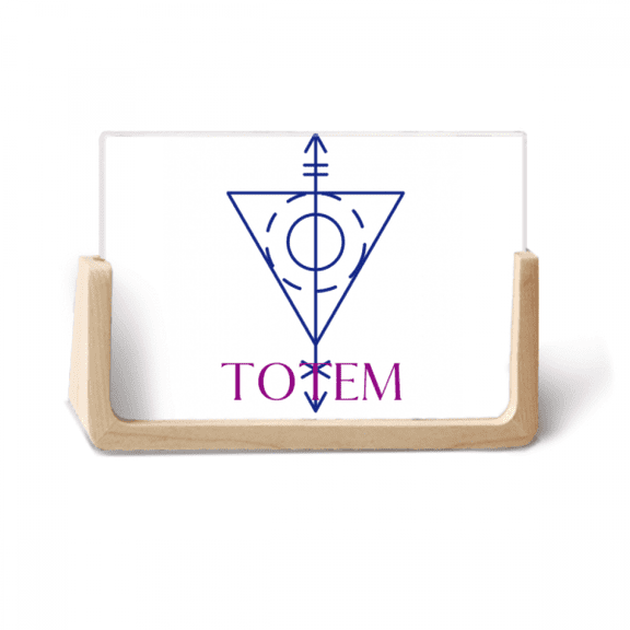 arrowhead triangular totem photo wooden photo frame tabletop display
