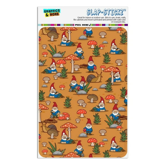 Gnomes Toadstools and Mushrooms Pattern Home Business Office Sign