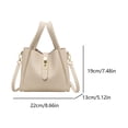 thumbnail image 4 of Bolso Tipo Cubo para Mujer Hombro Sólido Bandolera Cuero PU El (marrón), 4 of 4