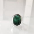 thumbnail image 4 of Emerald Corundum Mans Ring, Natural Emerald Corundum, May Birth Ring, Silver Jewelry, 925 Silver Ring, Gift, Heavy Mens Ring, Arabic Design, Ottoman Style Ring, Christmas, Turkey Mens Signet Ring, 4 of 6