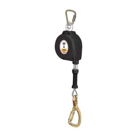 MightyLite Self-Retracting Lifeline, 9 ft. Length, Carabiner, Steel, 1 Leg(s) G83709SB7