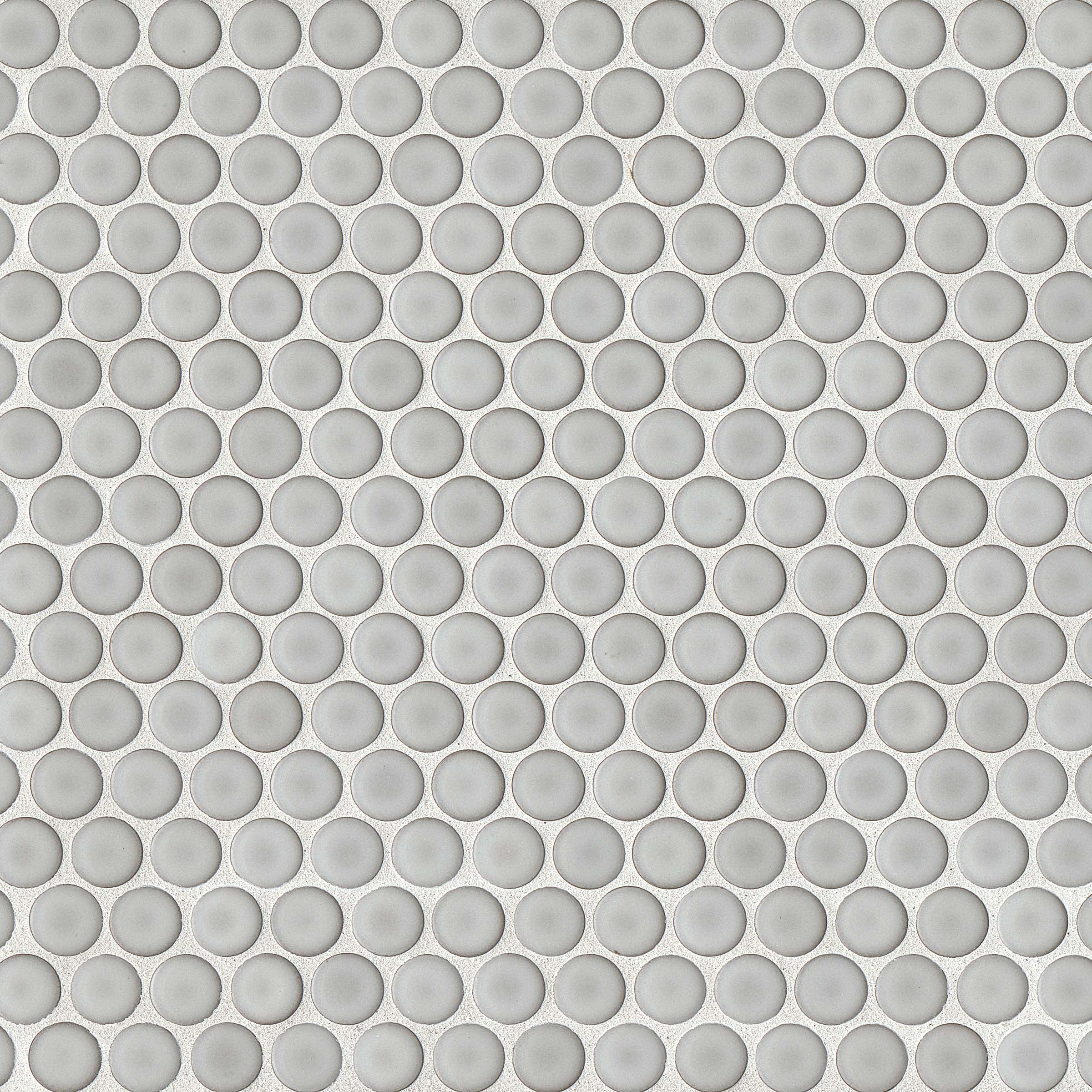 Bedrosians 360 Gloss Penny Round Porcelain Mosaic Tile 12