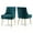 Teal, variant on SEYNAR Modern Velvet Dining Chairs Set of 2, Tufted Back Accent Chair for Living Room,Black
