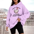 thumbnail image 2 of WEAIXIMIUNG Sweat à Capuche à Fermeture à Glissière pour Femmes, Mode Décontractée, Haut Ample, 2 of 4