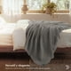 thumbnail image 5 of Manta Tejida Dreamlab, Frazada Decorativa para Pie de Cama o Sofá, Throw Blanket de Punto Grueso, Manta Elegante, Ligera y Acogedora, Color Gris Piedra, 5 of 5